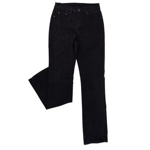 DG2 Diane Gilman Denim Jeans Size 4‎ Tall Black Bootcut Stretch